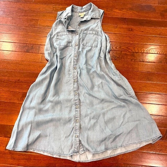 Chambray Denim shirt dress size XS - Picture 2 of 3